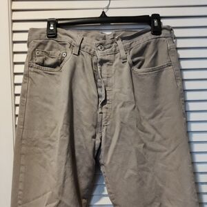 Levi's Men's Light Gray Buttonfly Jeans